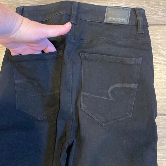 American Eagle Size 0 Short Black High Rise Jegging - Picture 5 of 9